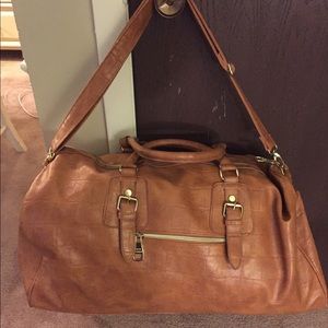 Steve Madden faux leather weekender